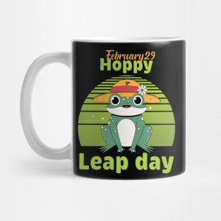 Funny Frog Lover Hoppy Leap Day February 29 Leap Year Mug